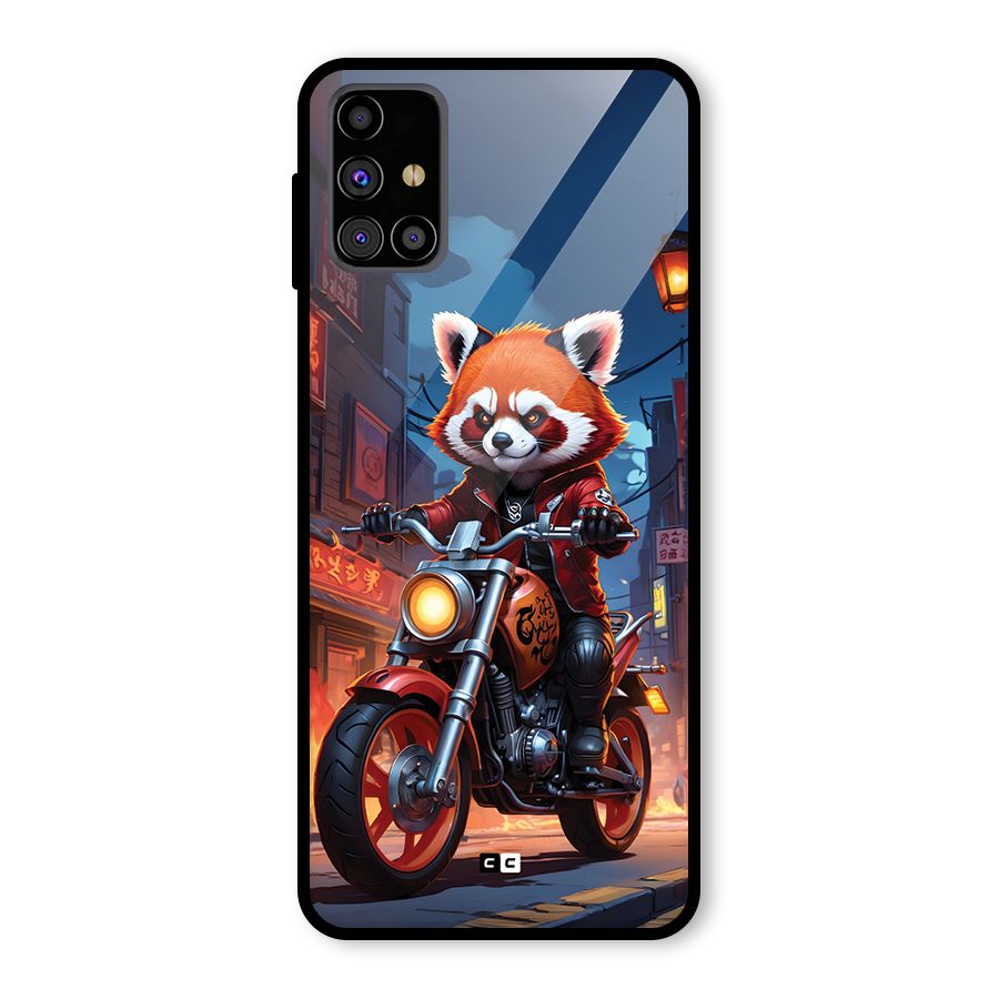 Fox Rider Glass Back Case for Galaxy M31s