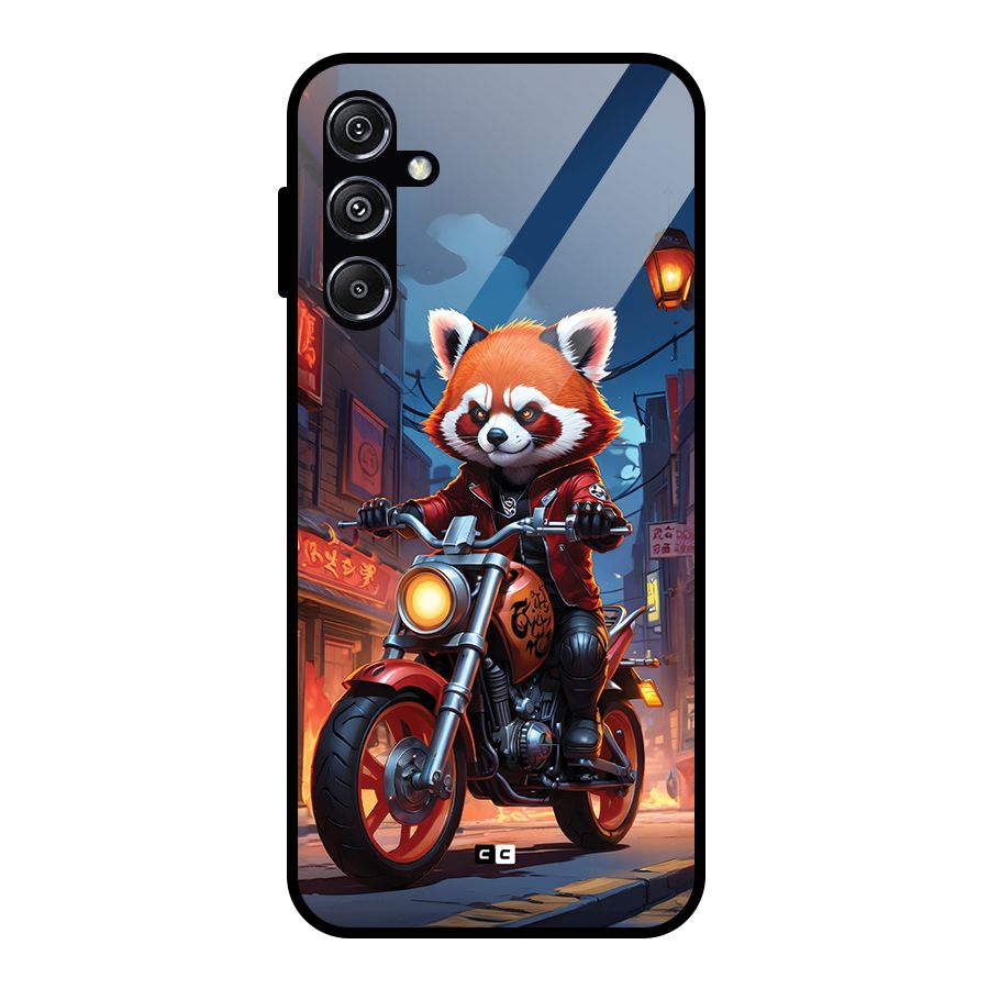 Fox Rider Glass Back Case for Galaxy M34 5G