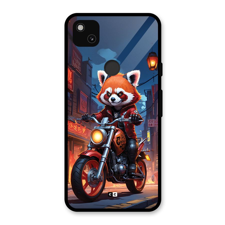 Fox Rider Glass Back Case for Google Pixel 4a