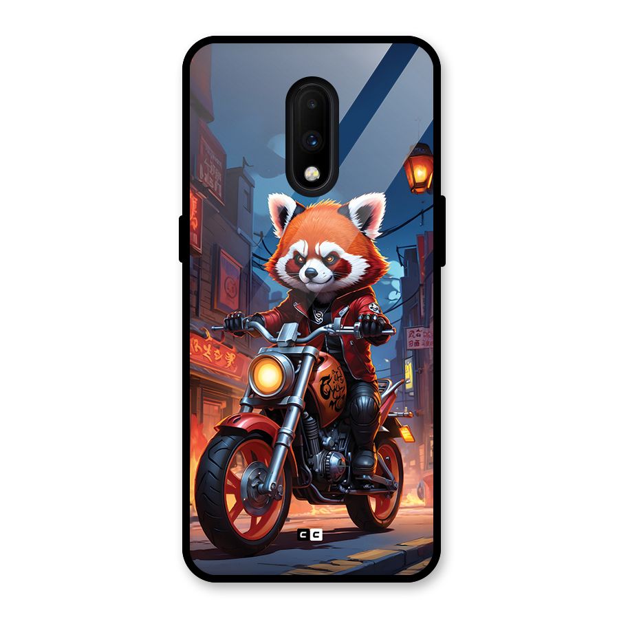 Fox Rider Glass Back Case for OnePlus 7