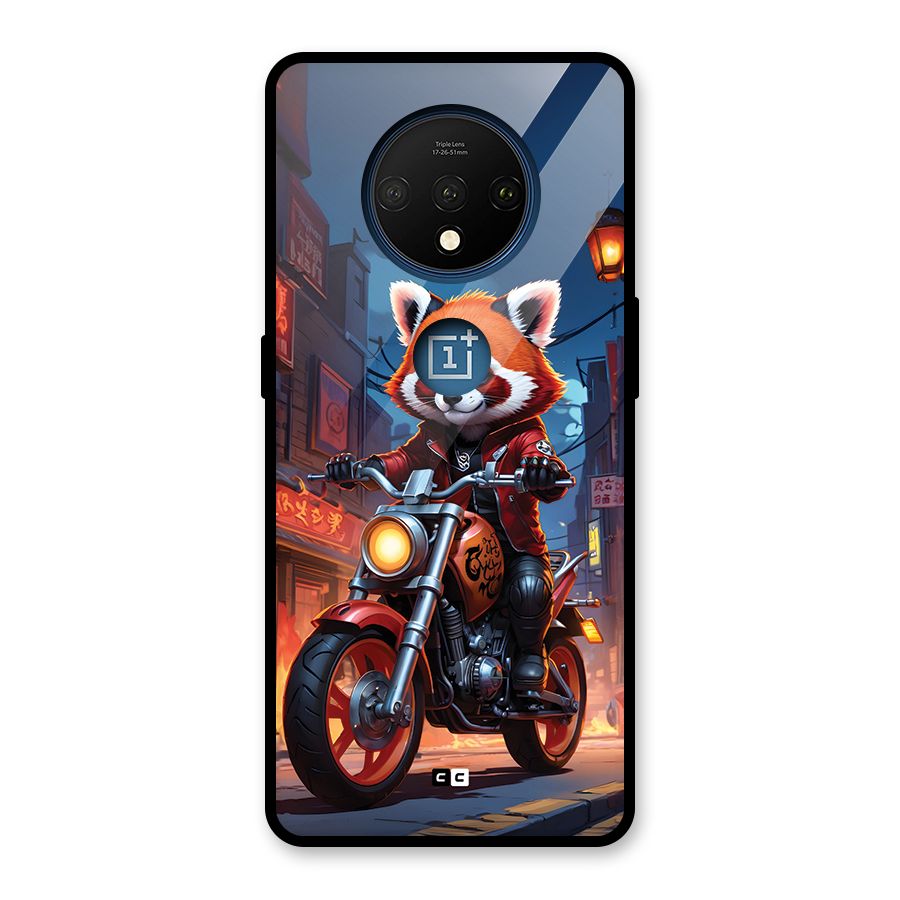 Fox Rider Glass Back Case for OnePlus 7T