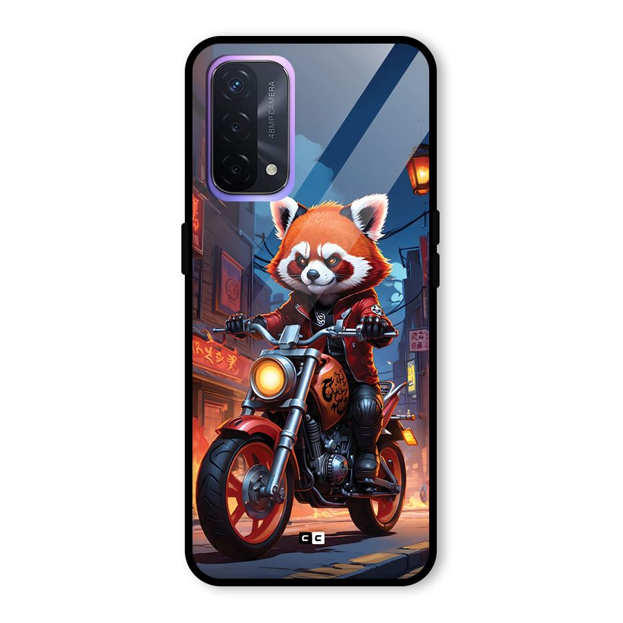 Fox Rider Glass Back Case for Oppo A74 5G