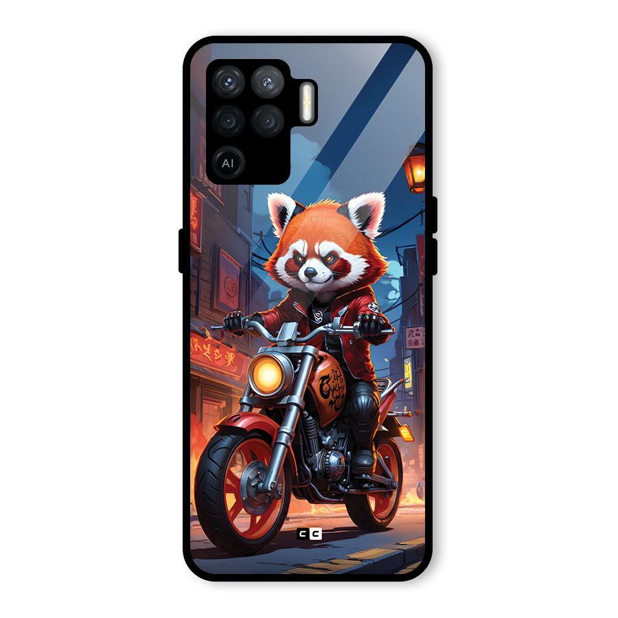 Fox Rider Glass Back Case for Oppo F19 Pro
