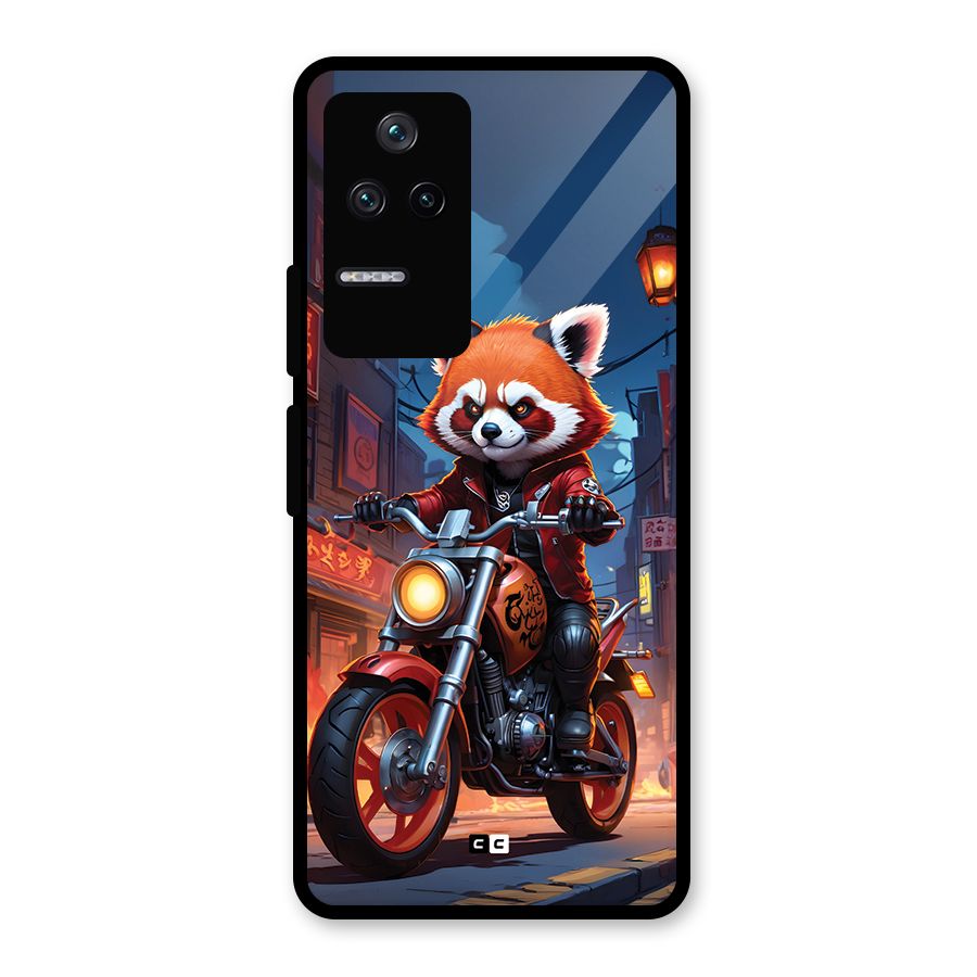 Fox Rider Glass Back Case for Poco F4 5G