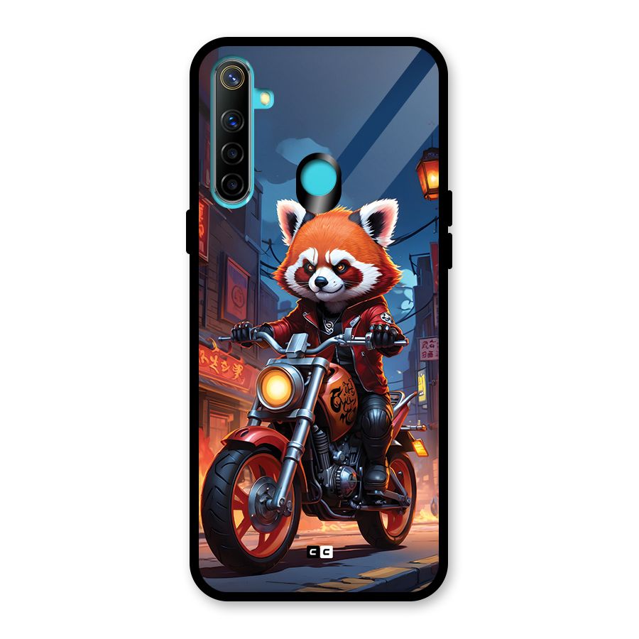 Fox Rider Glass Back Case for Realme 5