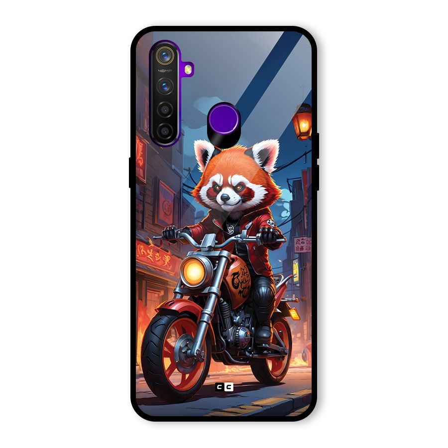 Fox Rider Glass Back Case for Realme 5 Pro