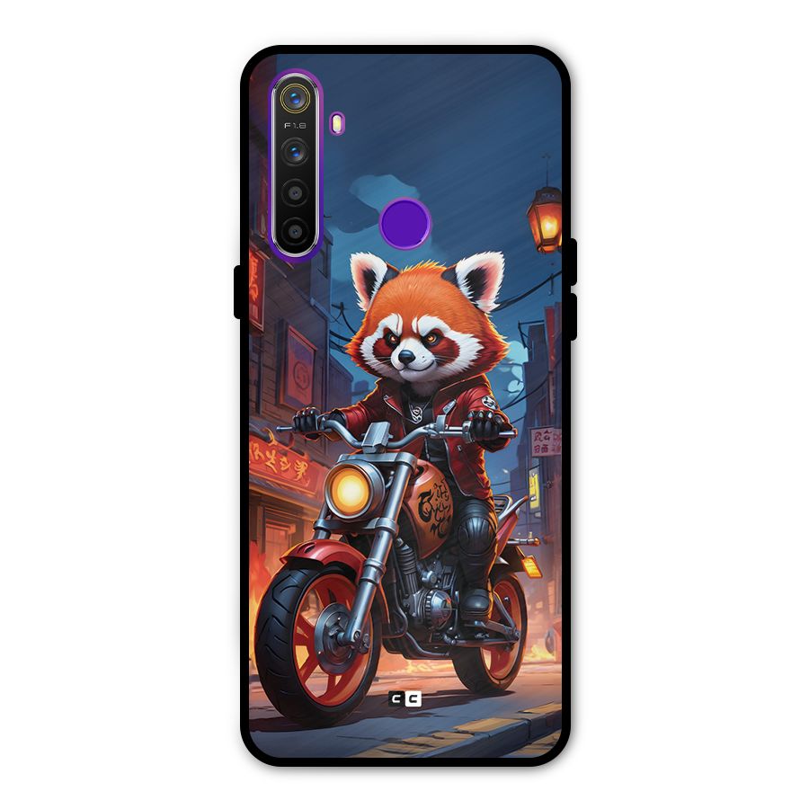 Fox Rider Glass Back Case for Realme 5s
