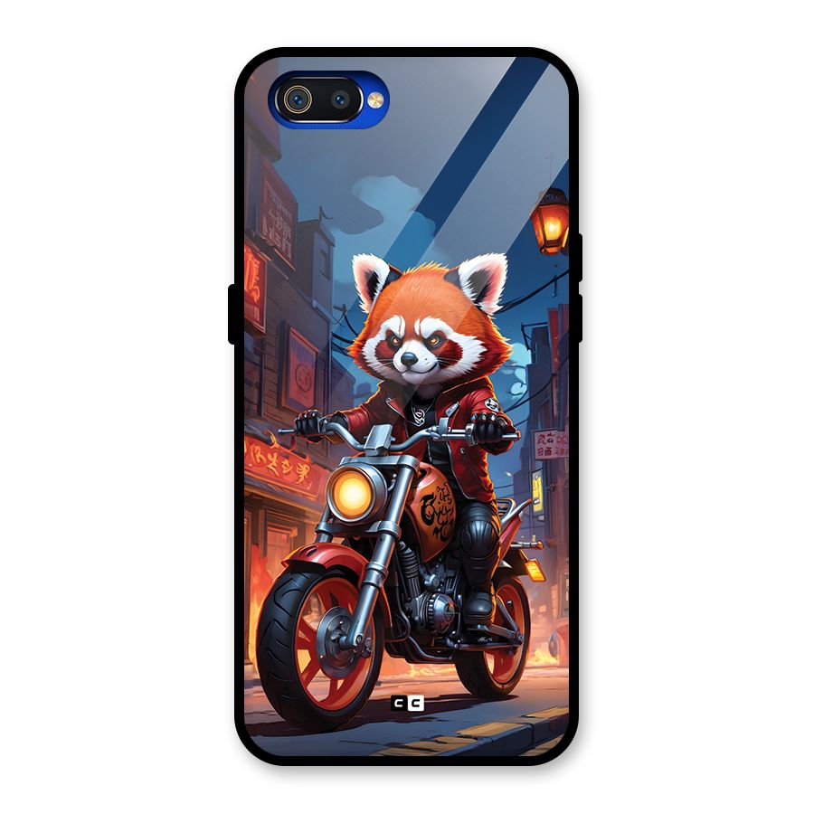 Fox Rider Glass Back Case for Realme C2