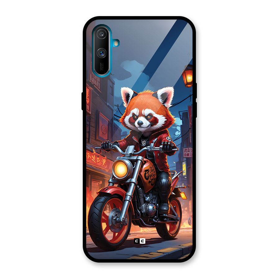 Fox Rider Glass Back Case for Realme C3