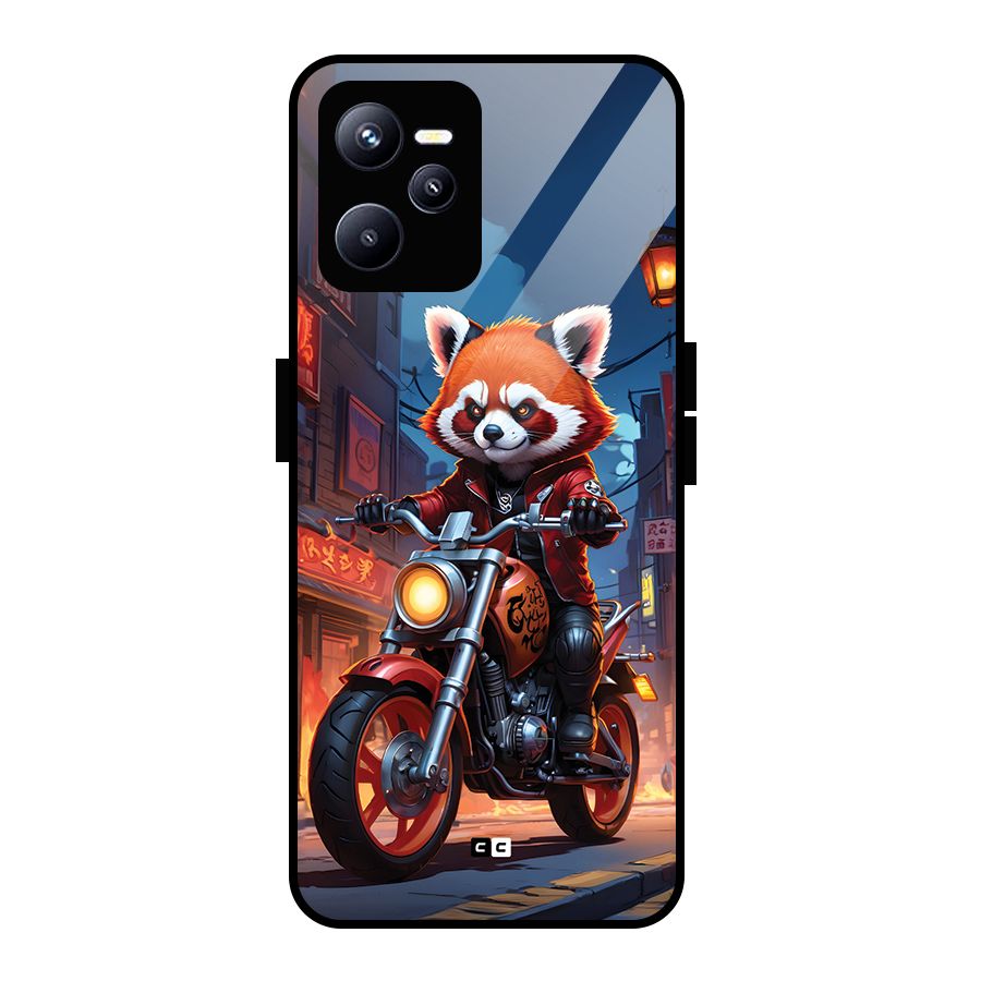 Fox Rider Glass Back Case for Realme C35