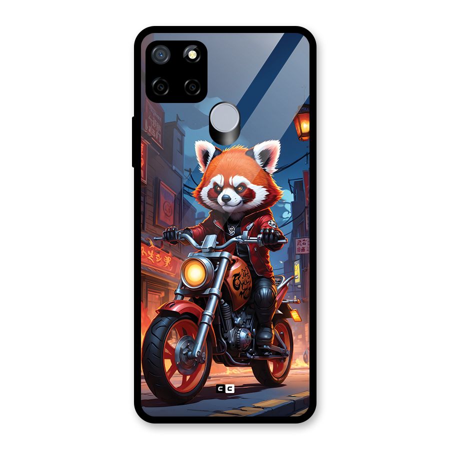 Fox Rider Glass Back Case for Realme Narzo 20