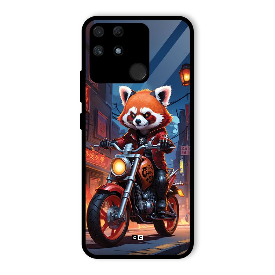 Fox Rider Glass Back Case for Realme Narzo 50A
