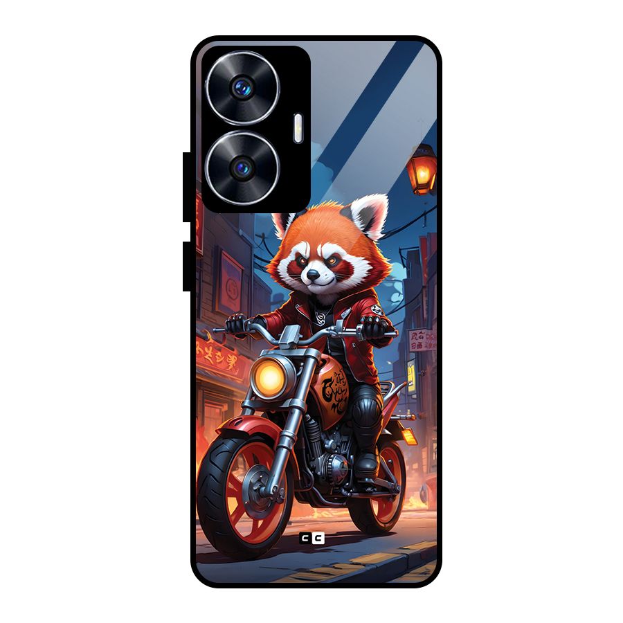 Fox Rider Glass Back Case for Realme Narzo N55