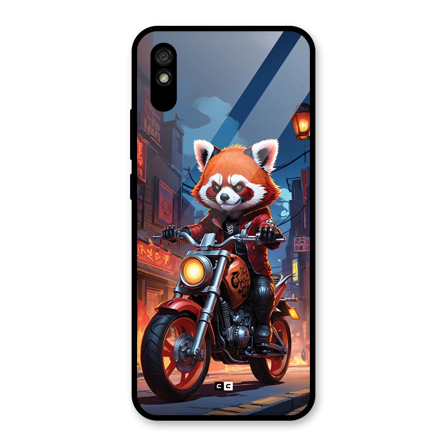 Fox Rider Glass Back Case for Redmi 9A