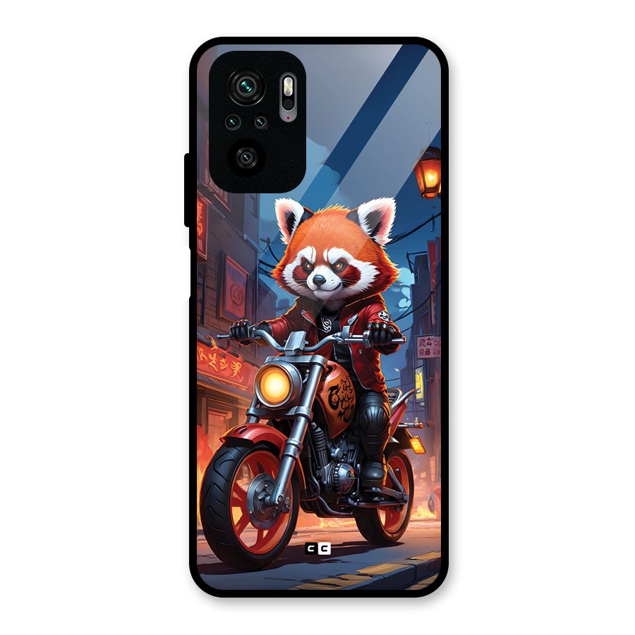 Fox Rider Glass Back Case for Redmi Note 10S