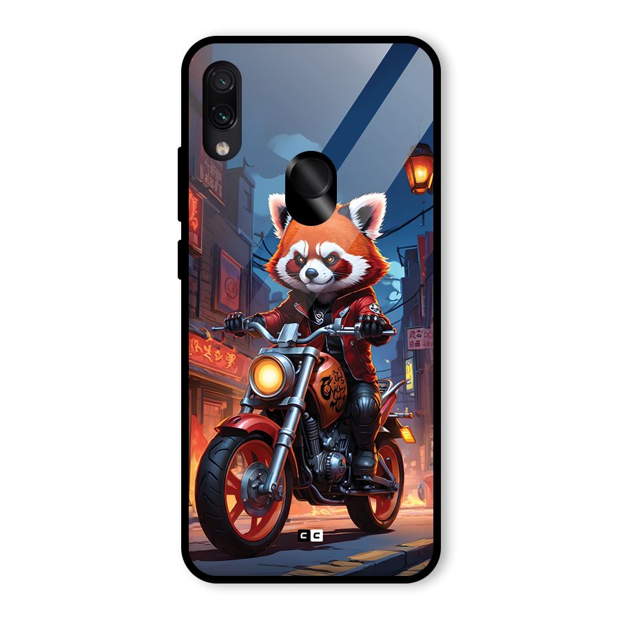 Fox Rider Glass Back Case for Redmi Note 7S