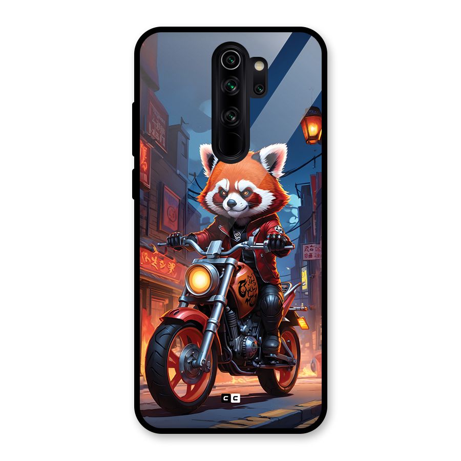 Fox Rider Glass Back Case for Redmi Note 8 Pro
