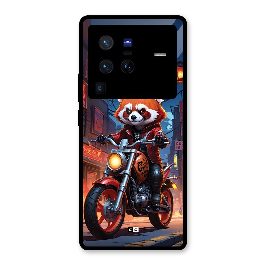 Fox Rider Glass Back Case for Vivo X80 Pro