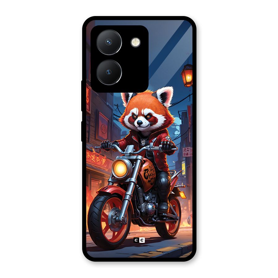 Fox Rider Glass Back Case for Vivo Y36
