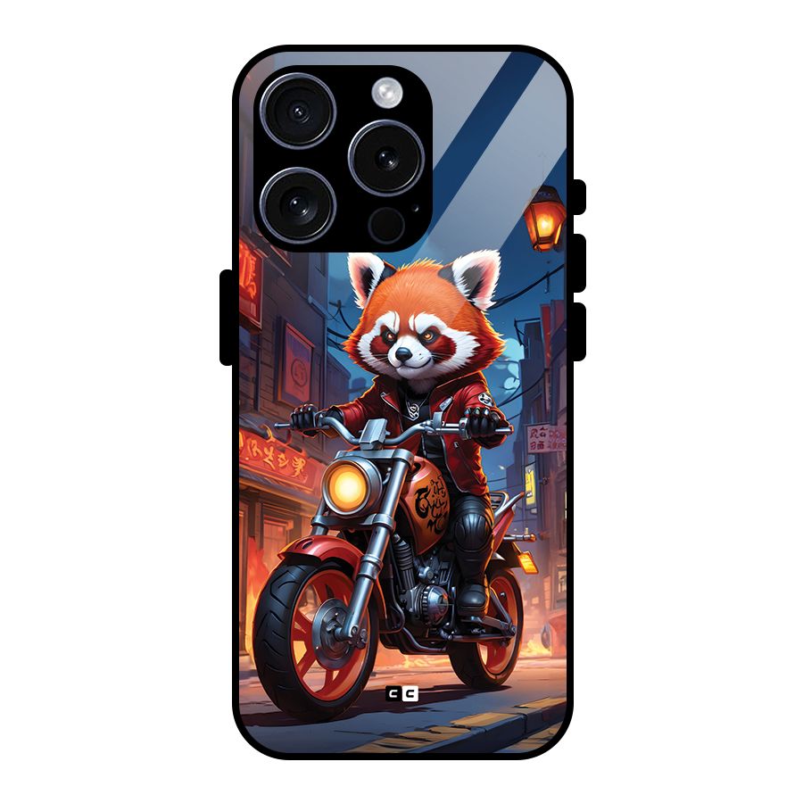 Fox Rider Glass Back Case for iPhone 15 Pro