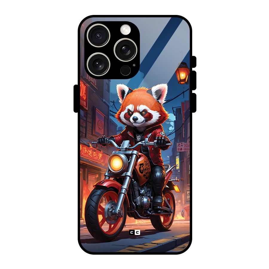 Fox Rider Glass Back Case for iPhone 15 Pro Max