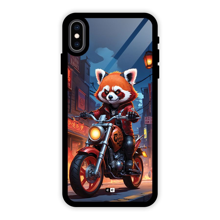 Fox Rider Glass Back Case for iPhone XS Max