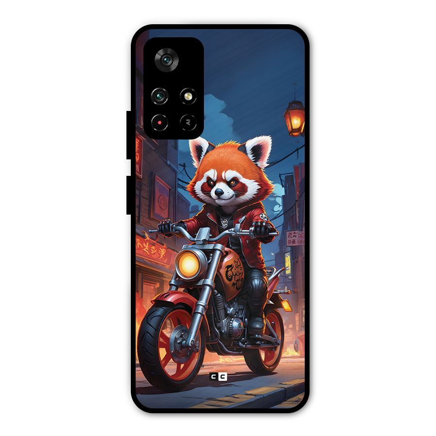 Fox Rider Metal Back Case for Redmi Note 11T 5G