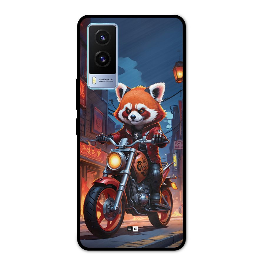 Fox Rider Metal Back Case for Vivo V21e 5G