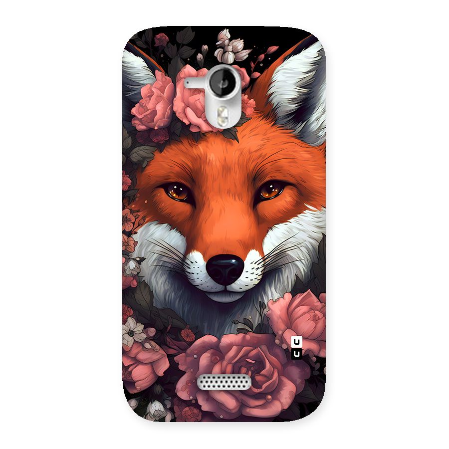 Fox and Roses Back Case for Canvas HD A116
