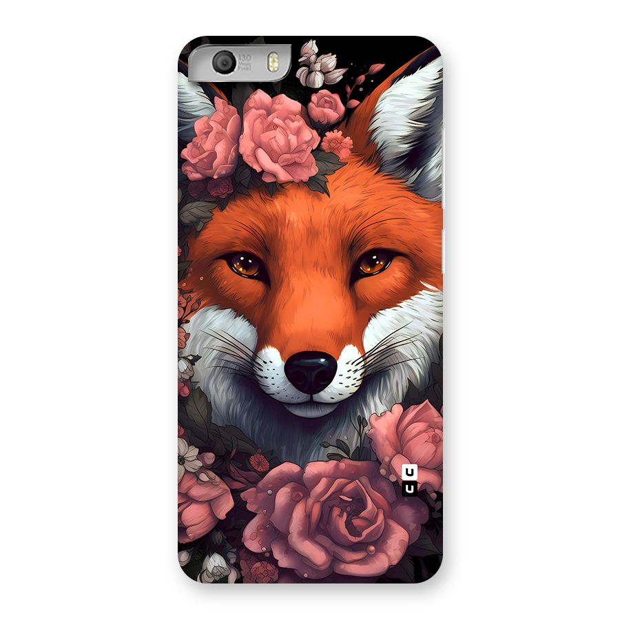 Fox and Roses Back Case for Canvas Knight 2