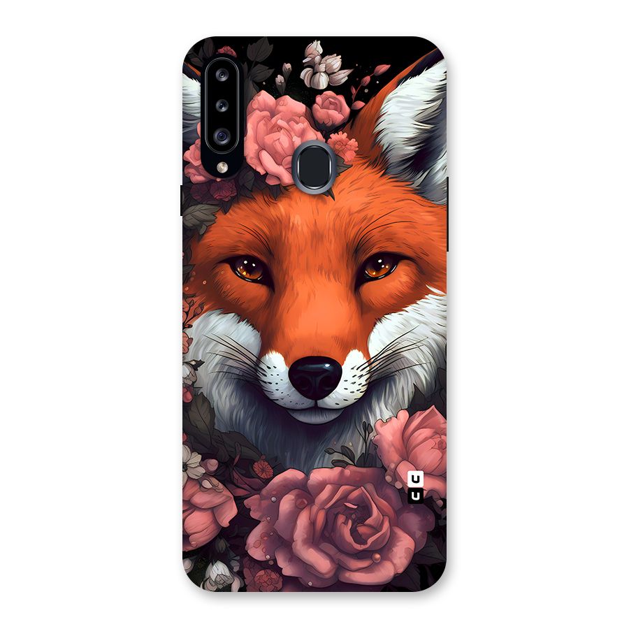 Fox and Roses Back Case for Galaxy A20s