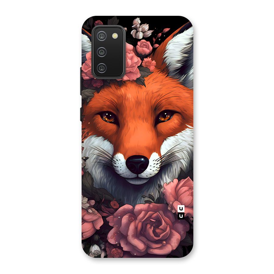 Fox and Roses Back Case for Galaxy M02s