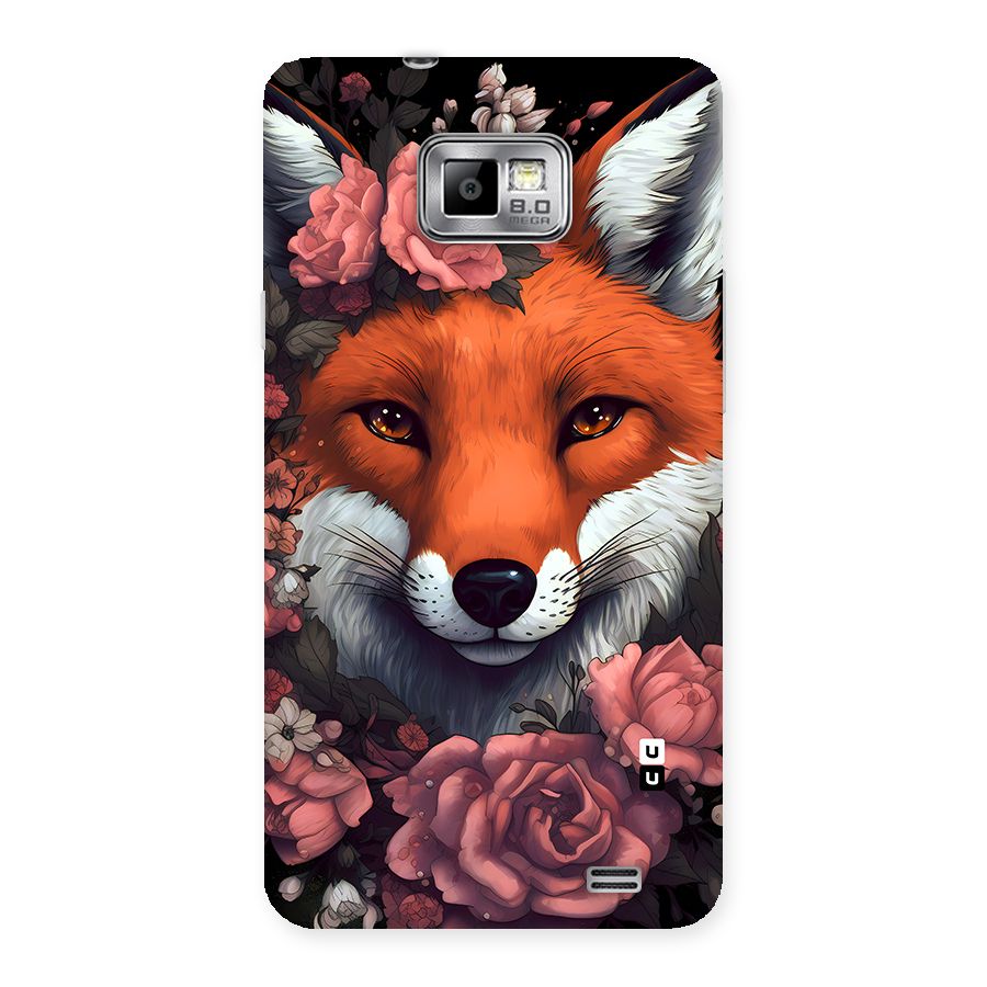 Fox and Roses Back Case for Galaxy S2