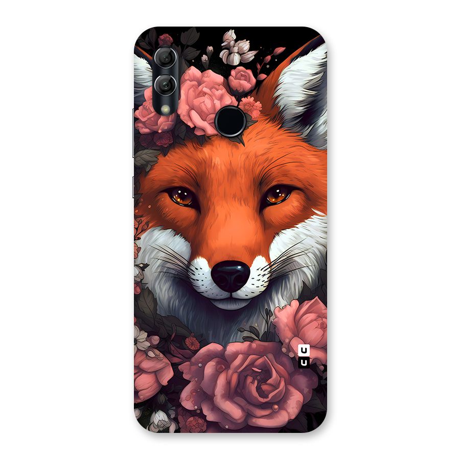 Fox and Roses Back Case for Honor 10 Lite