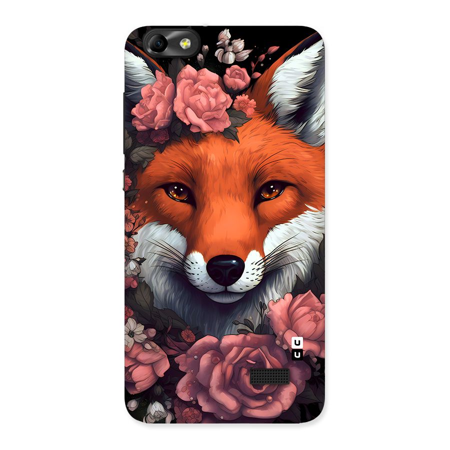 Fox and Roses Back Case for Honor 4C