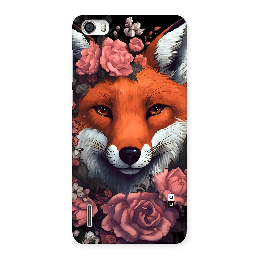 Fox and Roses Back Case for Honor 6