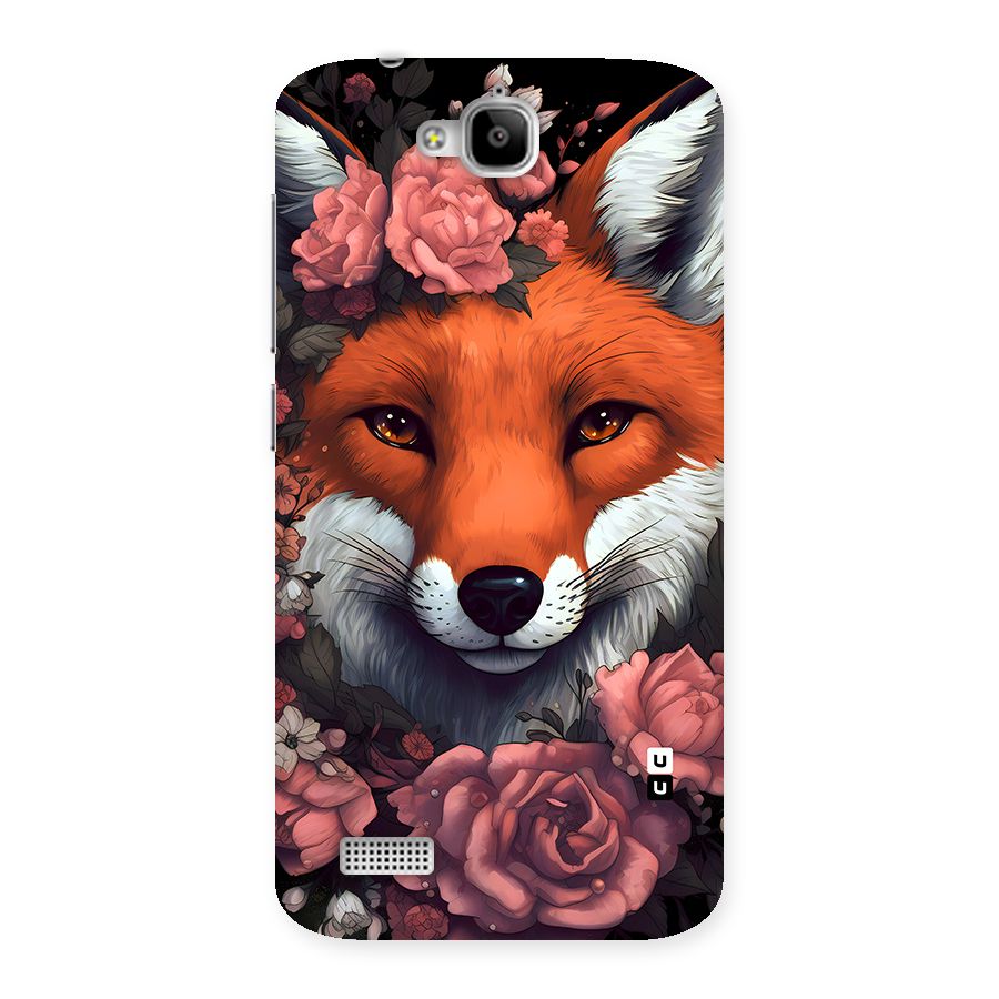 Fox and Roses Back Case for Honor Holly