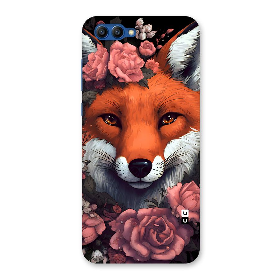 Fox and Roses Back Case for Honor View 10