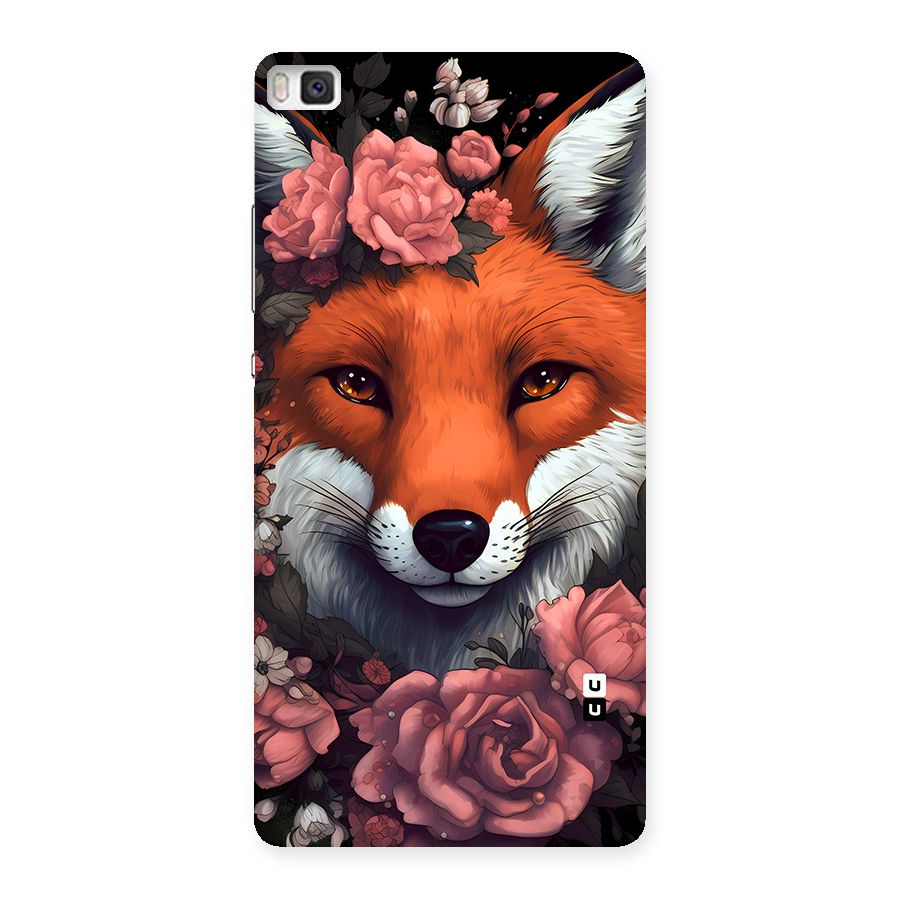 Fox and Roses Back Case for Huawei P8