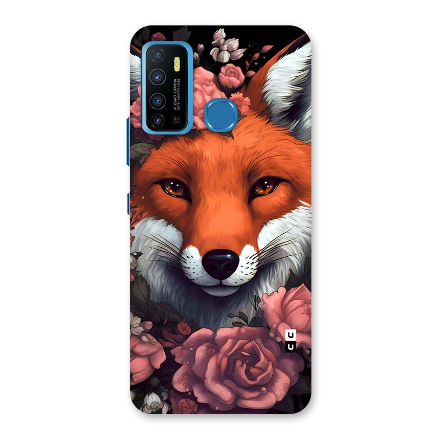 Fox and Roses Back Case for Infinix Hot 9