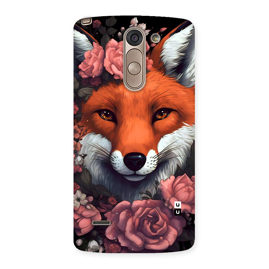 Fox and Roses Back Case for LG G3 Stylus