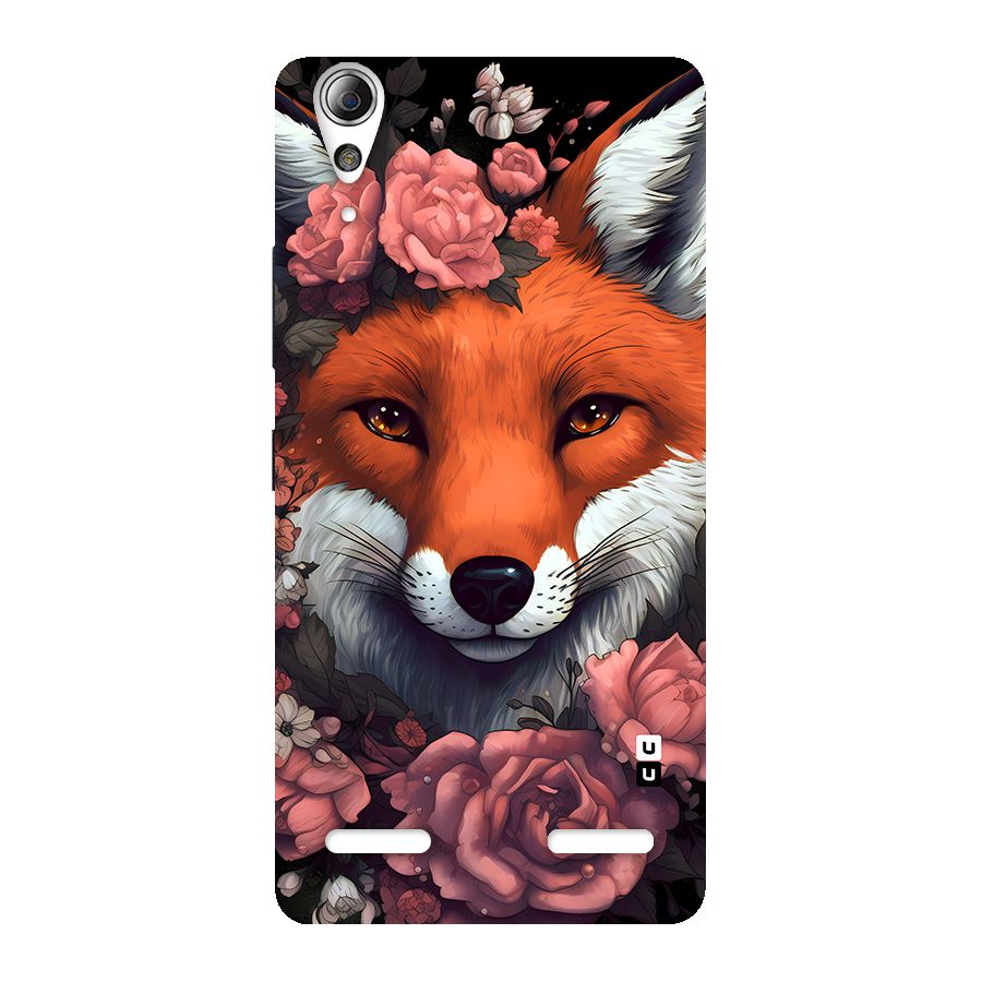Fox and Roses Back Case for Lenovo A6000