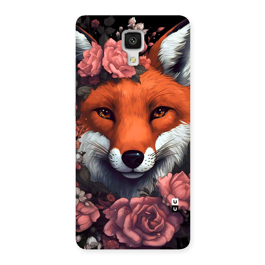 Fox and Roses Back Case for Mi4