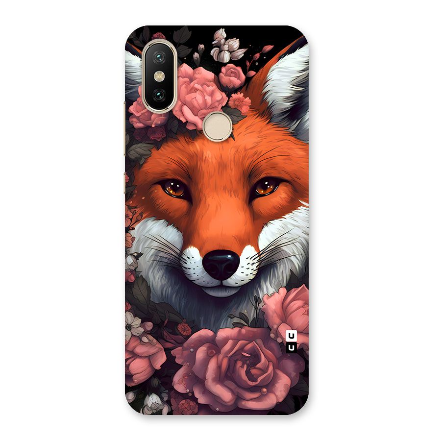 Fox and Roses Back Case for Mi A2