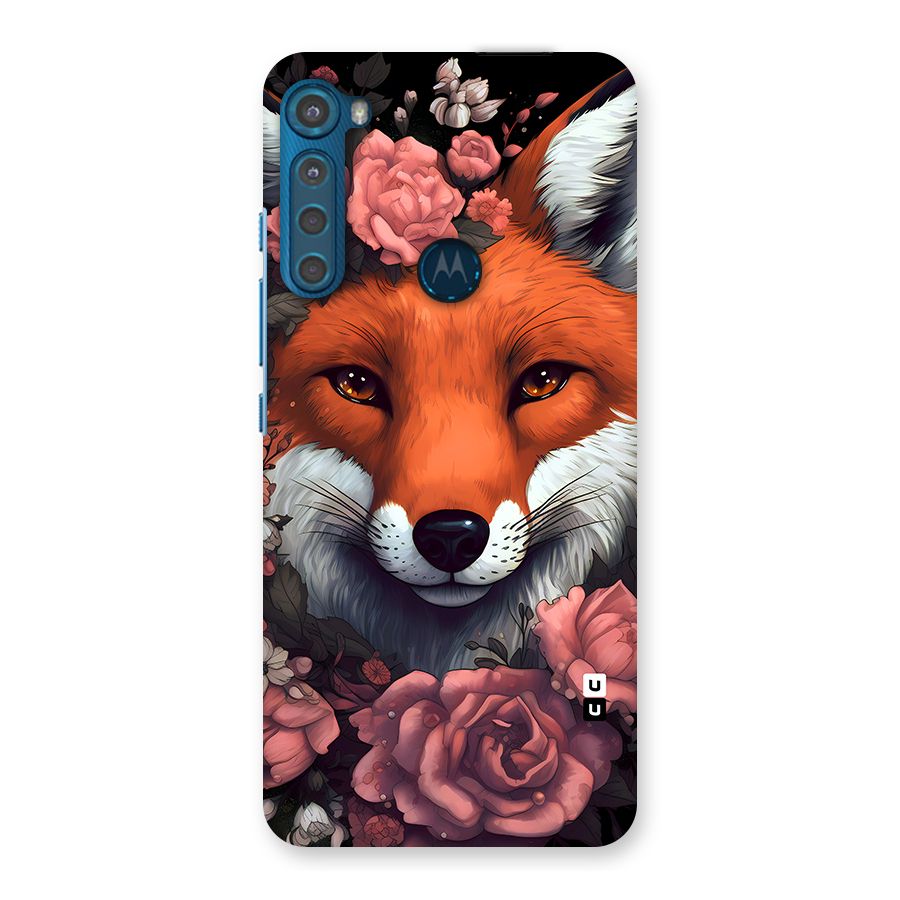 Fox and Roses Back Case for Motorola One Fusion Plus