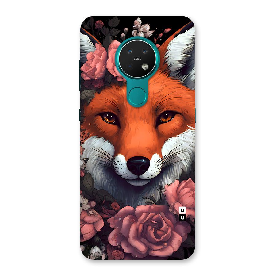 Fox and Roses Back Case for Nokia 7.2