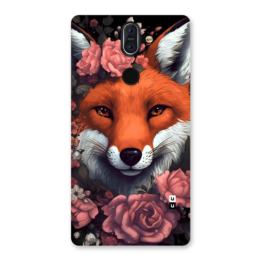 Fox and Roses Back Case for Nokia 8 Sirocco