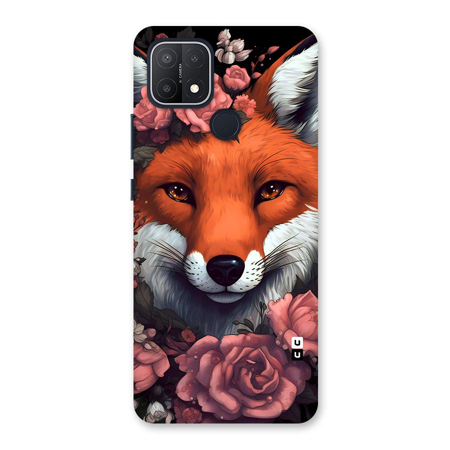 Fox and Roses Back Case for Oppo A15
