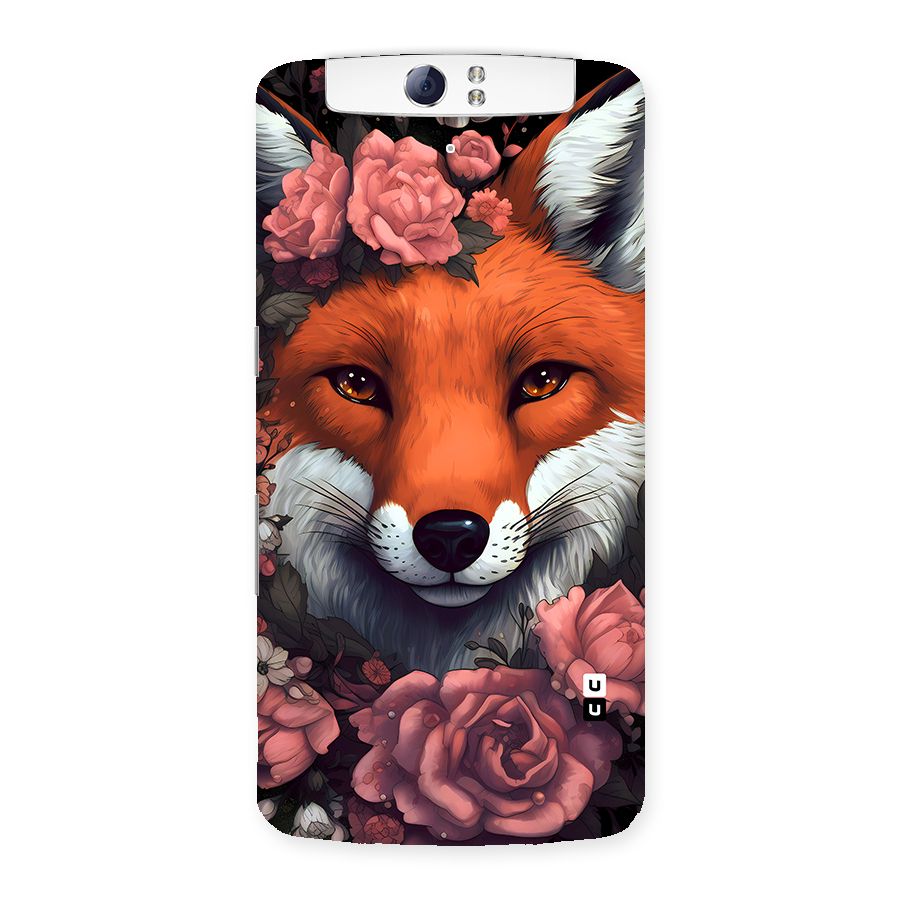 Fox and Roses Back Case for Oppo N1