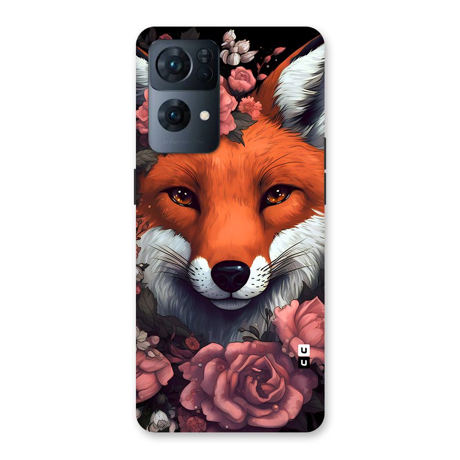 Fox and Roses Back Case for Oppo Reno7 Pro 5G